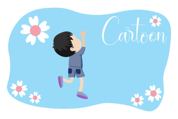 Cartoon Illustrations Chibi Character Graphics
