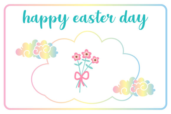 Cute Easter Bunny Colorful Illustrations for Brand Graphics