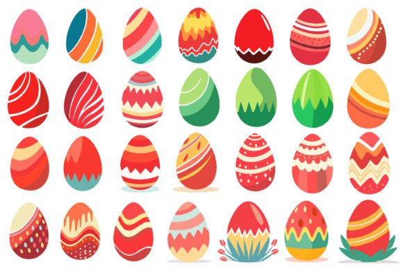 Easter Eggs Clipart Vector Graphics & Illustrations Review