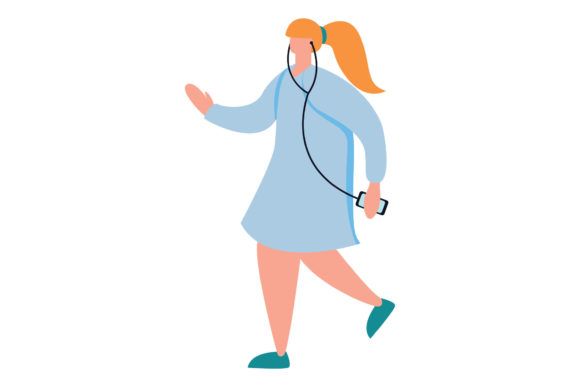 Girl Listening to Music Illustrations & Graphics Review