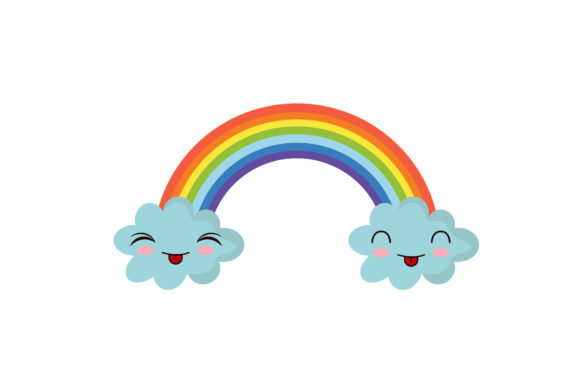 Kawaii Cute Rainbow Illustrations: Graphics & Illustrations Review
