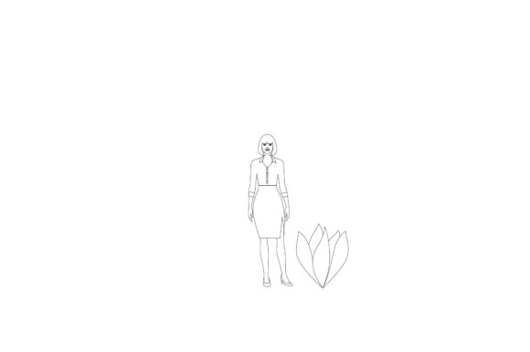 Person Line Vector Illustrations for Digital Graphics and Editorial Design