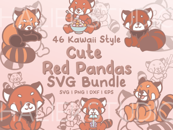 Red Panda SVG Illustrations for Graphics and Content