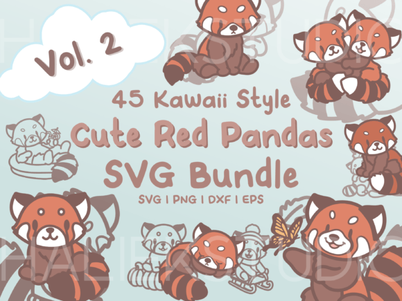 Red Pandas SVG Illustrations Vol. 2: A Designer's Graphics Review