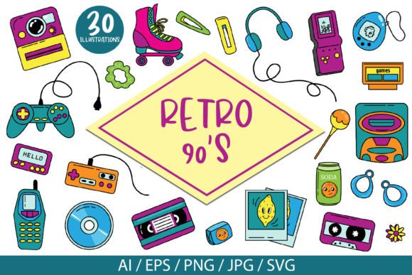 Retro 90s Vector Illustrations: Honest Embroidery Review