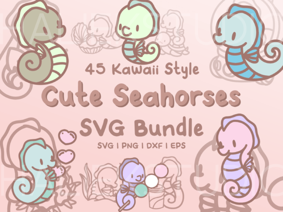 Seahorse SVG Illustrations: Whimsical Graphics for Modern Branding